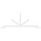 Ekena Millwork Vanguard Architectural Grade PVC Gable Bracket, 108"W x 40 1/2"H x 4"D x 4"F, 9/12 Pitch GBP108X41X0404VAN00 - alternate 4